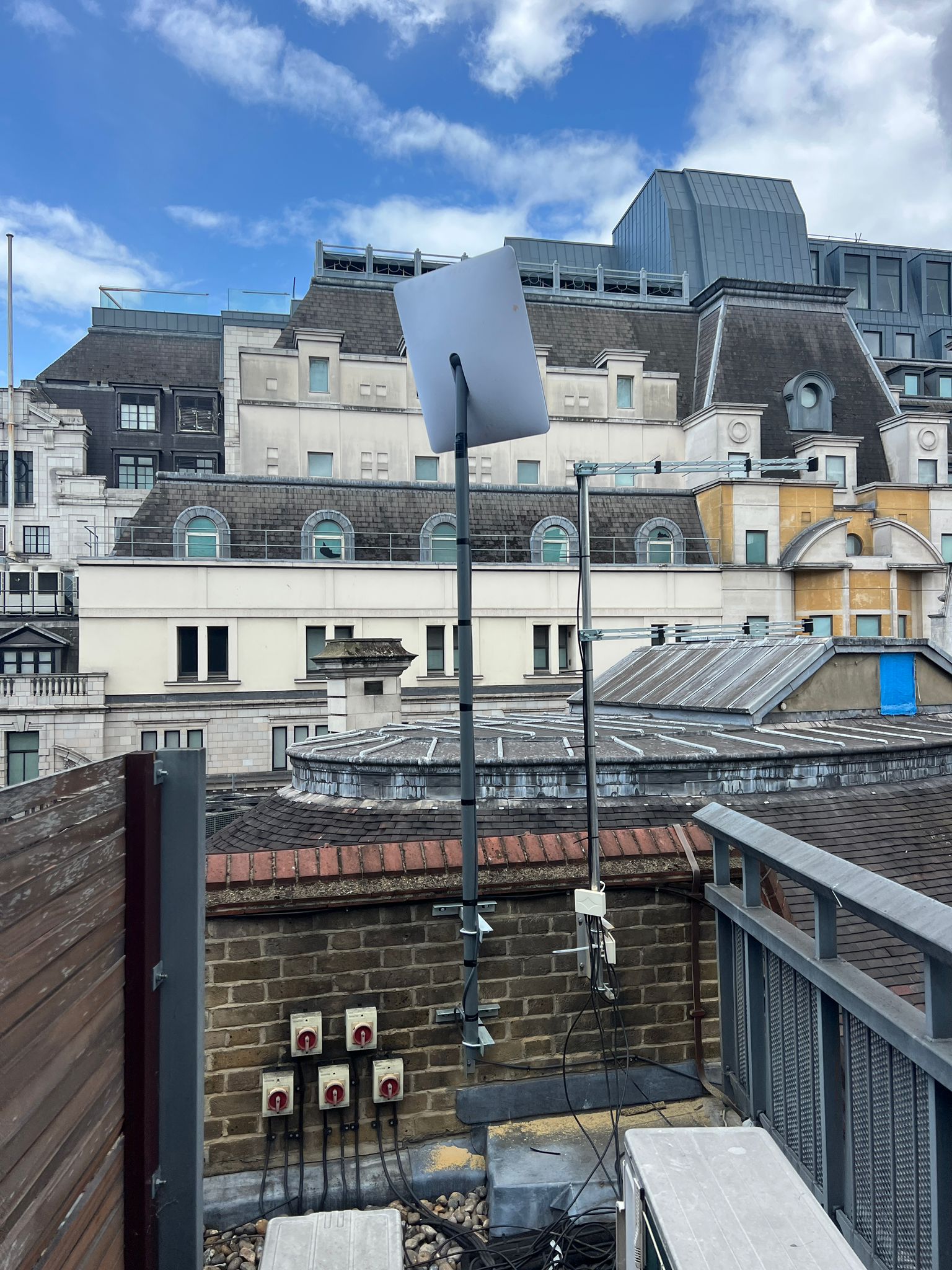 Starlink installation in the Theatre District in London